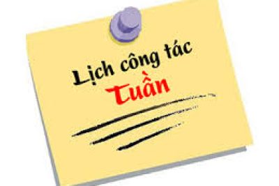 Lịch công tác tuần